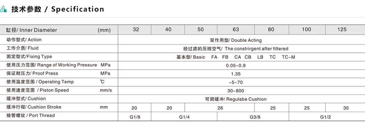 ESC 标准气缸